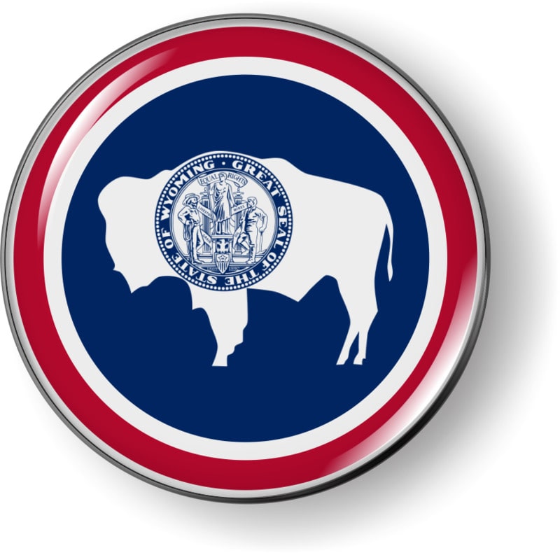 Wyoming - State Flag Emblem